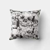 スカルと花 クッション (裏面)