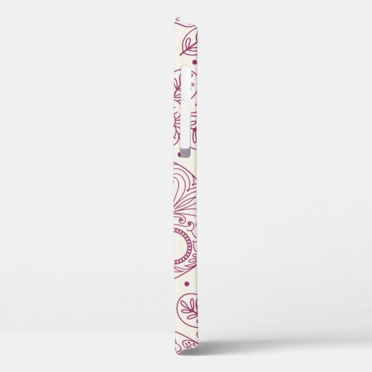 スカルと花。シームレスな背景メキシコダ Case-Mate iPhoneケース (裏面 / 左)