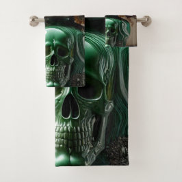 スカルと花 バスタオルセット