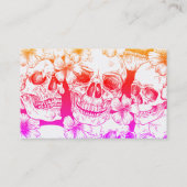 スカルと花 名刺 (裏面)