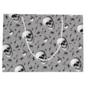 スカルと虫ハロウィーン ラージペーパーバッグ (裏面)