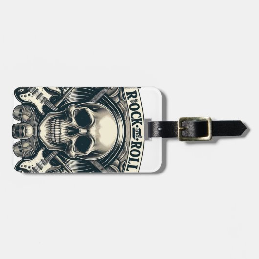 スカルと記号 ラゲッジタグ (正面横)