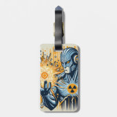 スカルと記号 ラゲッジタグ (裏面縦)