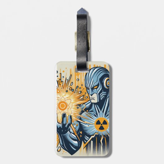 スカルと記号 ラゲッジタグ (裏面縦)