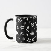 スカルと雪片 マグカップ (左)