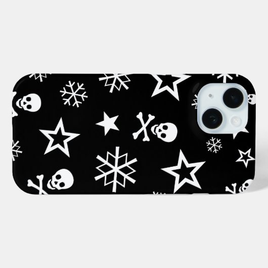 スカルと雪片 Case-Mate iPhoneケース (裏面 (横))