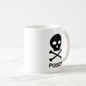 スカルと骨と文字 コーヒーマグカップ (正面右)