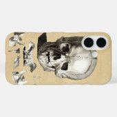 スカルと骨の構造 Case-Mate iPhoneケース (裏面 (横))