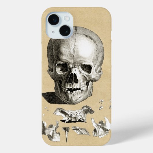 スカルと骨の構造 Case-Mate iPhoneケース (裏面)
