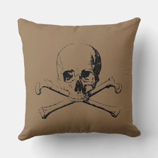 スカルと骨 クッション (裏面)