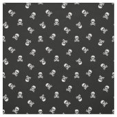 スカルと黒のクロスボーン ファブリック (見本)