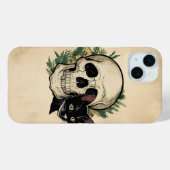 スカルと黒猫 Case-Mate iPhoneケース (裏面 (横))