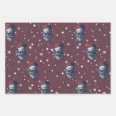 スカルとBeards Christmas Wrapping紙 ラッピングペーパーシート (正面3)