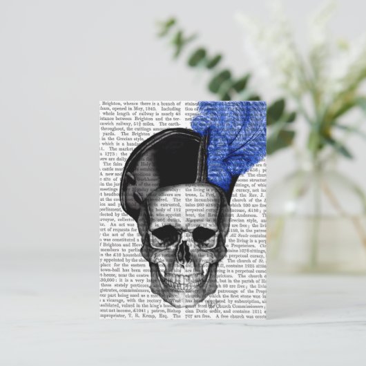 スカルとBlue Hat ポストカード (スタンド正面)