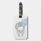 スカルとBlue Hat ラゲッジタグ (裏面縦)