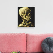 スカルとBurning Scatow by Van ゴッホ キャンバスプリント (インサイチュ (リビング))