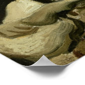 スカルとBurning Scatow by Van ゴッホ ポスター (角)