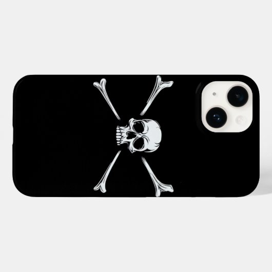 スカルとCrossbones反乱軍 Case-Mate iPhoneケース (裏面 (横))