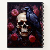 スカルとRavenとバラ ノートブック (裏面)