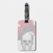 スカルとRed Hat ラゲッジタグ (裏面縦)