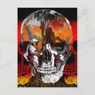 スカルに三を乗せる ポストカード