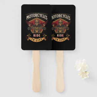 スカルに乗るバイク、ライブに乗る ハンドファン