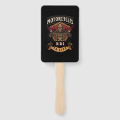 スカルに乗るバイク、ライブに乗る ハンドファン (裏面)