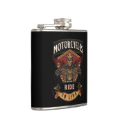 スカルに乗るバイク、ライブに乗る フラスク (右)