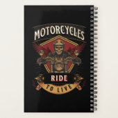 スカルに乗るバイク、ライブに乗る プランナー手帳 (裏面)