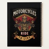 スカルに乗るバイク、ライブに乗る プランナー手帳 (裏面)