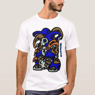 スカルのこっけい者の遺物のワイシャツ Tシャツ