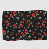 スカルのさくらんぼのゴルフタオル ゴルフタオル (横)