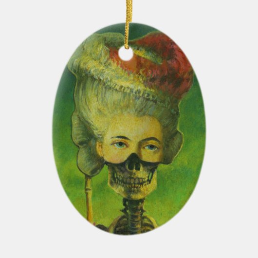 スカルのオーナメント セラミックオーナメント (正面)