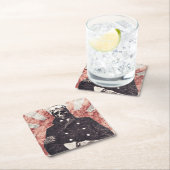 スカルのカミカゼ スクエアペーパーコースター (インサイチュ)