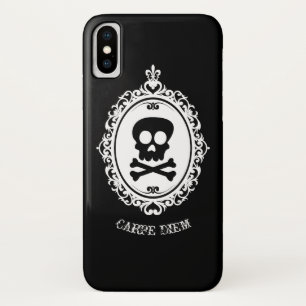 スカルのカメオ iPhone X ケース