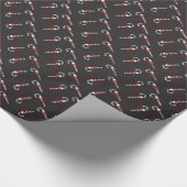 スカルのキャンディ・ケーン ラッピングペーパー (角)