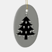 スカルのクリスマスツリー セラミックオーナメント (右)