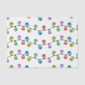 スカルのクリスマスライトティッシュペーパー 薄葉紙