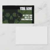 スカルのグランジな名刺 名刺 (正面/裏面)