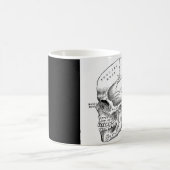 スカルのコーヒーか茶マグ コーヒーマグカップ (中央)