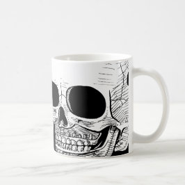 スカルのコーヒー・マグ コーヒーマグカップ
