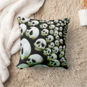 スカルのサイクロン-死の時計-死んだ頭部 クッション (ブランケット)