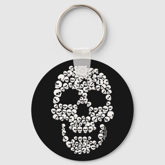スカルのスカルキーチェーン キーホルダー (正面)