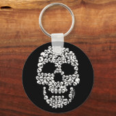 スカルのスカルキーチェーン キーホルダー (正面)