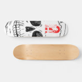 スカルのスケートボード スケートボード (横)