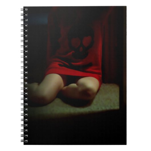 スカルのセーターのノート ノートブック (正面)