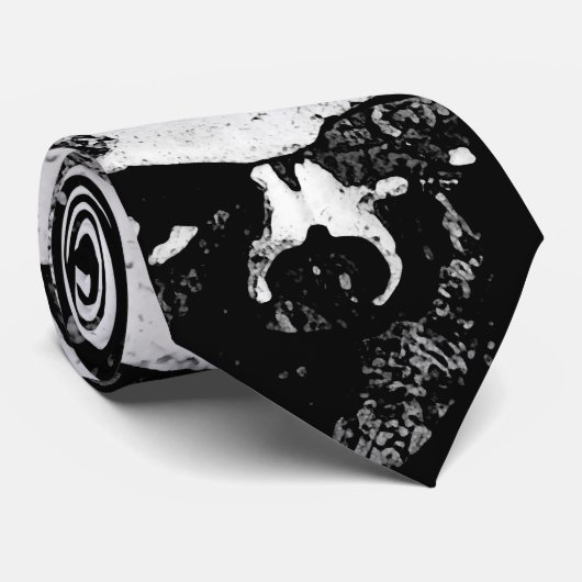 スカルのタイ ネクタイ (ロール)