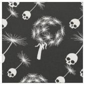 スカルのタンポポの種 ファブリック (クローズアップ)