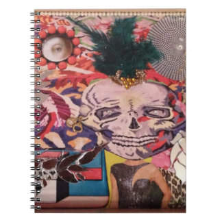 スカルのデザインのノート ノートブック