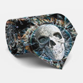 スカルのデザイン ネクタイ (ロール)